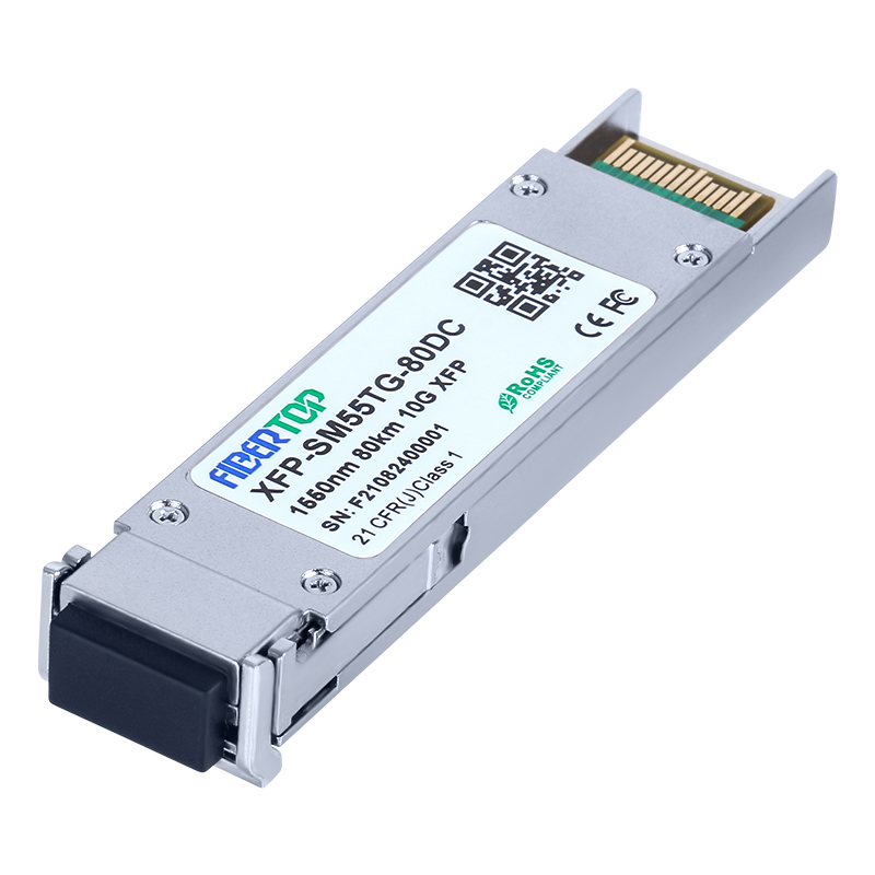 HW® XFP-STM64-SM1550-80km 兼容 10GBASE-ZR XFP 收发器 SMF 1550nm 80km 双工 LC DOM
