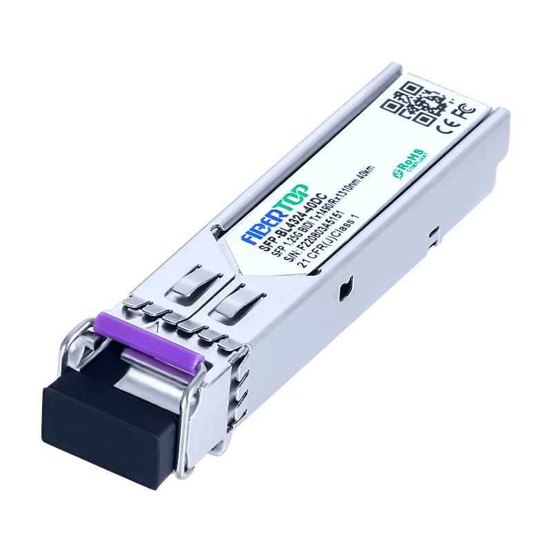 FIBERTOP 1.25G BIDI SFP SMF 1490nm Tx/1310nm Rx 40km 单 LC DOM 收发器模块