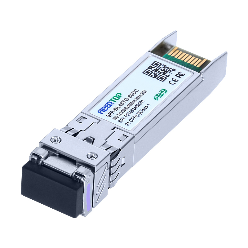 FIBERTOP  10G BIDI 80km SFP+ SMF 1490nm Tx/1550nm Rx Single LC DOM Transceiver Module