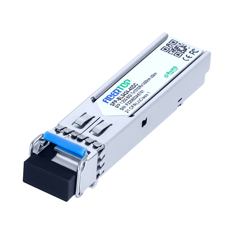 HW® LE2MGSC40DE0 兼容 1000Base-BX-U BIDI SFP 收发器 SMF 1310nm Tx/1490nm Rx 40km 单 LC DOM