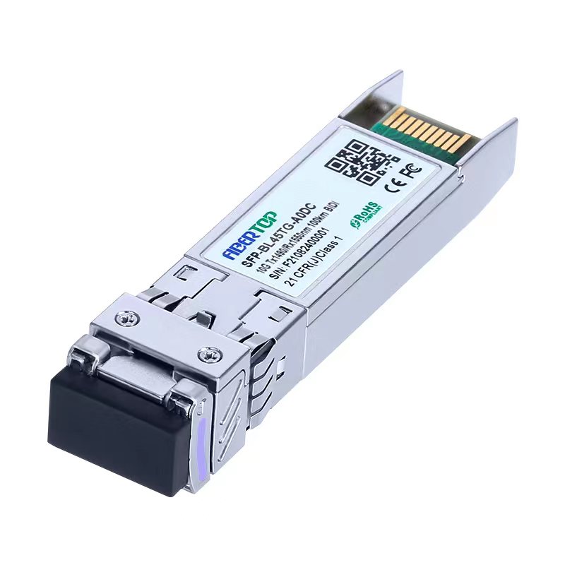 FIBERTOP 10G BIDI 100km SFP+ SMF 1490nm Tx/1550nm Rx Single LC DOM Transceiver Module