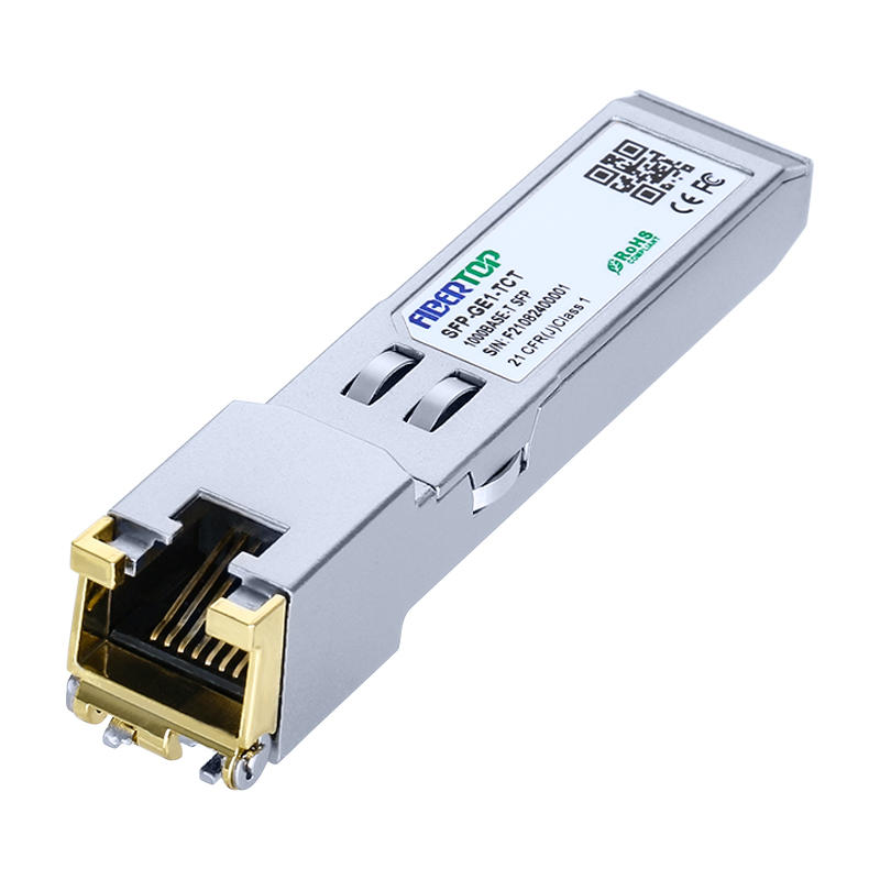 Fortinet® FS-TRAN-GC 兼容 1000BASE-T SFP 铜质 RJ-45 100m 收发器模块