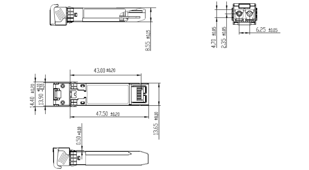 SFP28 25G SR 尺寸