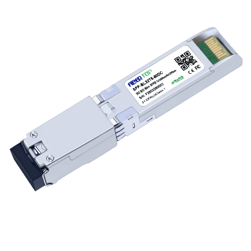 25GBASE-ZR SFP28 25G BIDI 80km Tx1309/Rx1295nm Transceiver